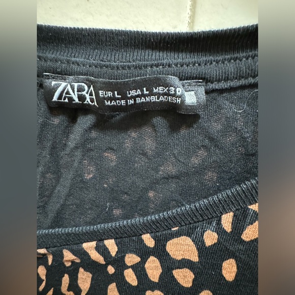 Zara Leopard Print T-Shirt - Picture 3 of 3